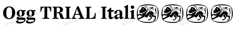 Ogg TRIAL Itali字体转换